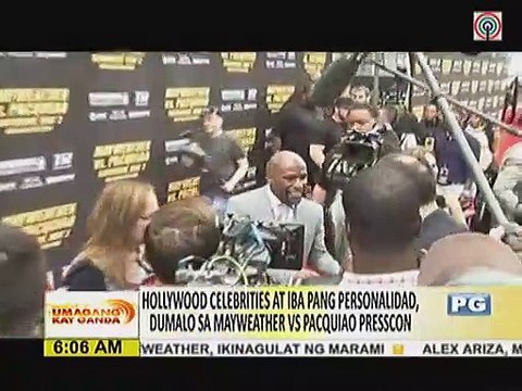 Hollywood Celebrities at iba pang personalidad, dumalo sa Mayweather VS Pacquiao Presscon