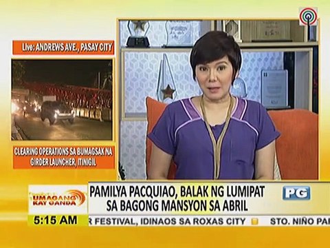 Pamilya Pacquiao, balak lumipat sa bagong mansyon sa Abril