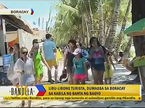 Libu-libong turista, dumagsa sa Boracay sa kabila ng banta ng bagyo