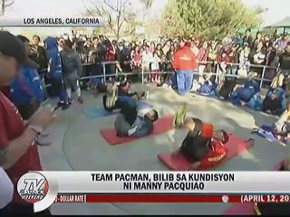 Team Pacman, bilib sa kundisyon ni Manny Pacquaio