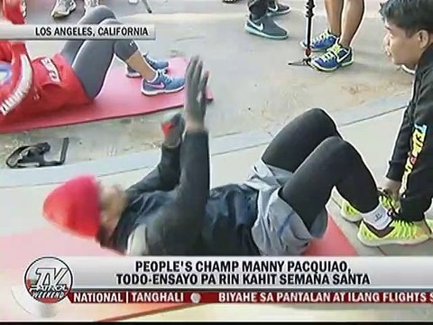 Hollywood Actor na si Jim Caviezel, sorpresang dumating sa training ni Pacman