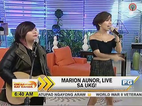 Marion Aunor, live sa UKG!