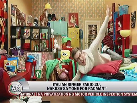 Italian singer Fabio U2, nakiisa sa One For Pacman