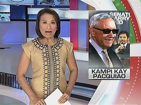 U.S senator Harry Reid, todo suporta kay Pacquiao sa laban kay Mayweather