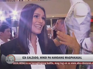 Iza Calzado, hindi pa handang magpakasal