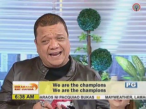Mitoy sings Queen's hit We are the Champions