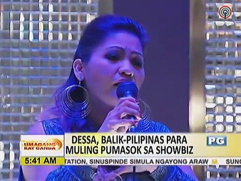 Dessa, balik-Pilipinas para muling pumasok sa showbiz