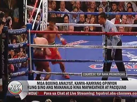 Mga Boxing analyst, kanya-kanyang opinyon kung sino ang mananalo kina Mayweather at Pacquiao