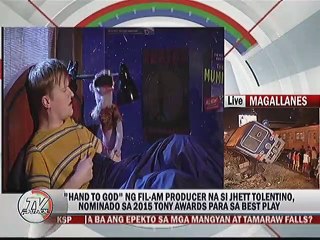 ""Hand to God"" ng Fil-Am producer na si Jhett Tolentino, nominado sa 2015 Tony Awards para sa best play
