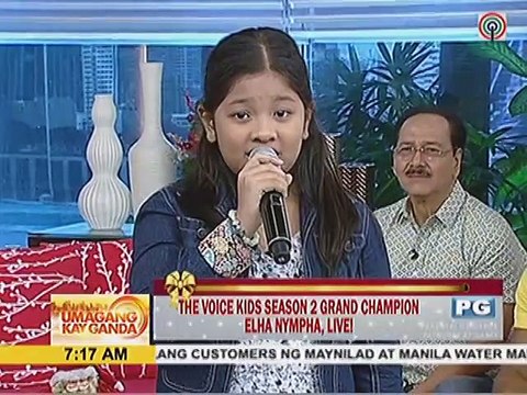 The Voice Kids Season 2 Grand Champion Elha sings her winning piece Ikaw Ang Lahat sa Akin on UKG
