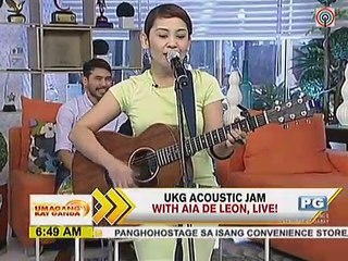 UKG Acoustic jam with Aia De Leon, live!