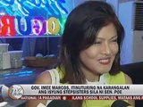 Gov. Imee Marcos, itinuturing na karangalan ang isyung stepsisters sila ni Sen. Poe