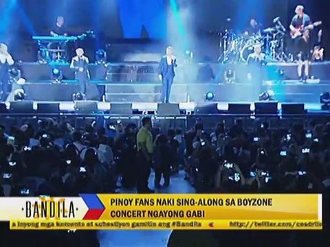 Pinoy Fans naki sing-along sa Boyzone concert ngayong gabi
