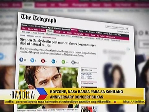 Boyzone, nasa bansa para sa kanilang Anniversary Concert bukas