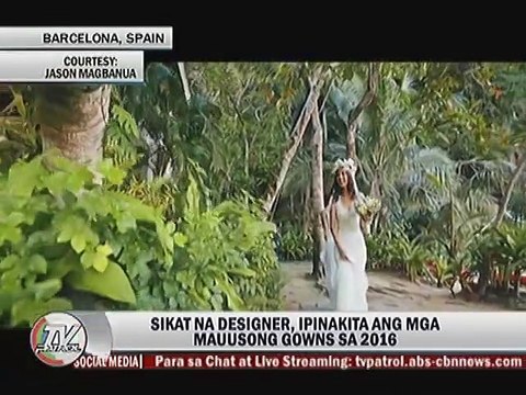 Sikat na designer, ipinakita ang mga mauusong gowns sa 2016