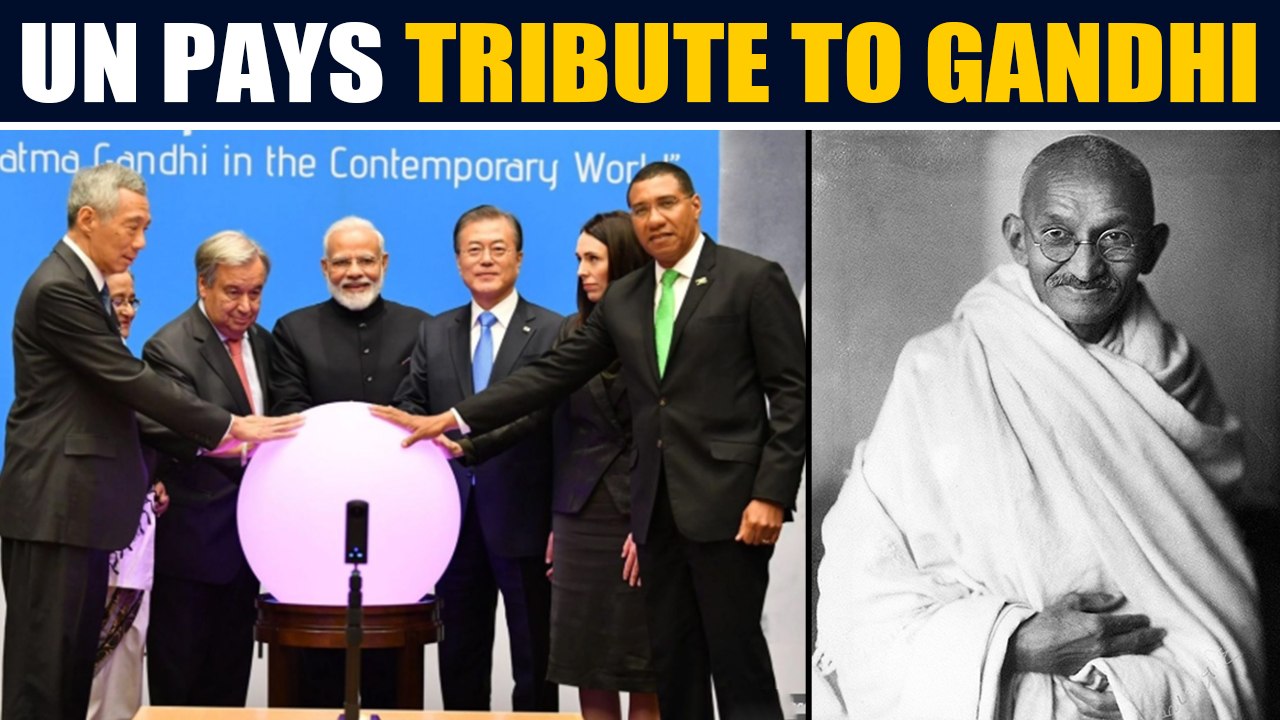 UN leaders pay tribute to Gandhi on 150th birth anniversary year |OneIndia News