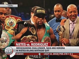 Nietes, tumanggap ng singsing mula sa WBO