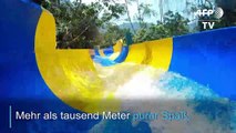 1111 Meter purer Spaß: Rekord-Wasserrutsche in Malaysia