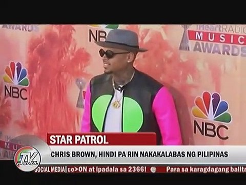 Chris Brown, hindi pa rin nakakalabas ng Pilipinas