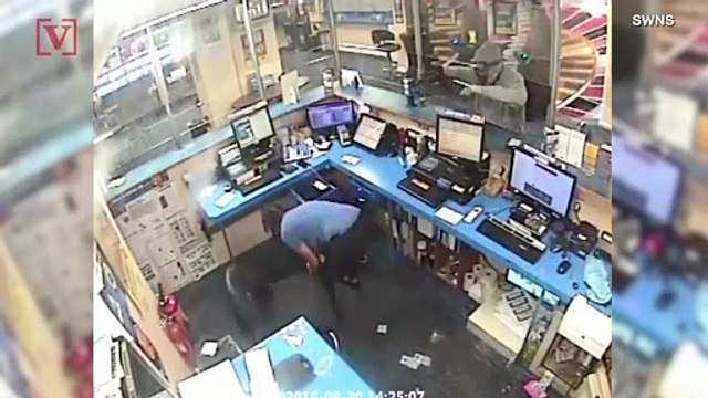CCTV Footage Shows Bookie Terrified During Armed Robbery...That She Organized!