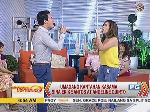 Umagang kantahan kasama sina Erik Santos at Angeline Quinto