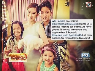 Kyle at Zephanie, nagpasalamat sa mga sumuporta sa kanila sa ""The Voice Kids""