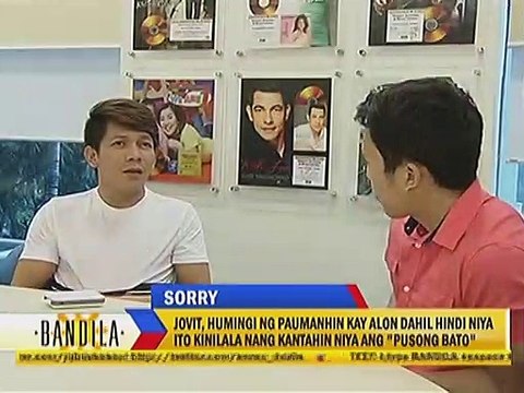 Jovit, humingi ng paumanhin kay Alon dahil hindi niya ito kinilala nang kantahin niya ang Pusong Bato