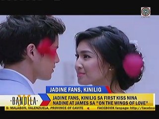 Jadine fans, kinilig sa first kiss nina Nadine at James sa ""On The Wings Of Love""