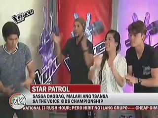 Sassa Dagdag, malaki ang tsansa sa The Voice Kids Championship