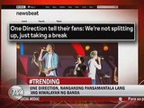 One Direction, nangakong pansamantala lang ang hiwalayan ng banda