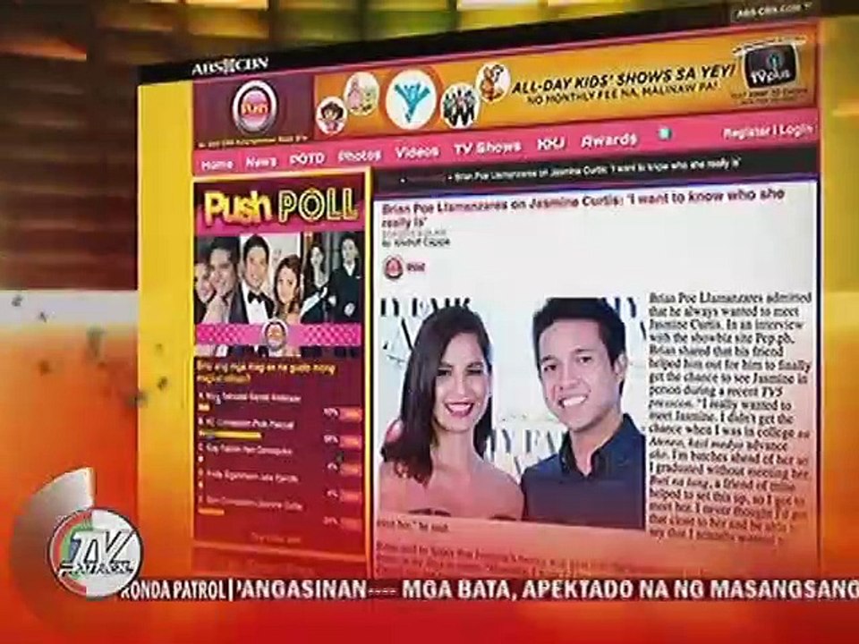 Brian Poe, hayagang nagliligaw kay Jasmine Curtis