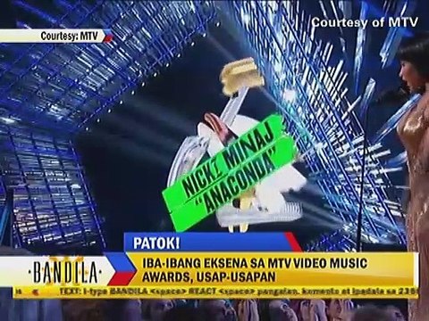 Iba-ibang eksena sa MTV video music awards, usap-usapan