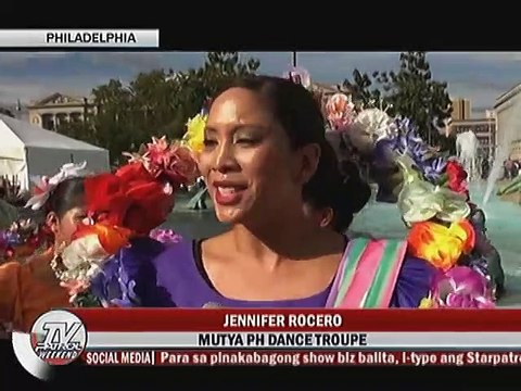 Bigating celebrities at Mutya PH dance troupe, nagtanghal sa pagbisita ni Pope Francis sa Philadelphia