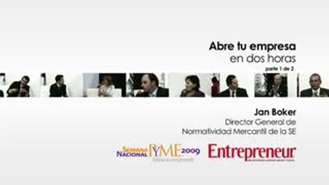 ¡Abre tu empresa en 2 horas! Semana PYME 2009 (Parte 1)