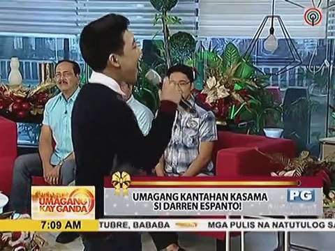 Umagang Kantahan kasama si Darren Espanto
