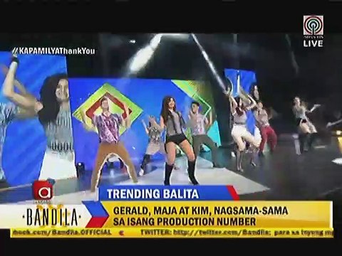 Gerald, Maja at Kim, nagsama-sama sa isang production number