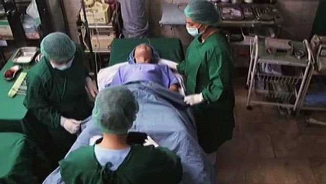 Cecilia and Leandro rushed to the hospital