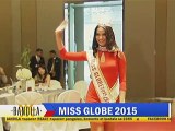 Miss Globe 2015 Ann Lorraine Colis, mainit na sinalubong ng supporters at Binibining Pilipinas beauties