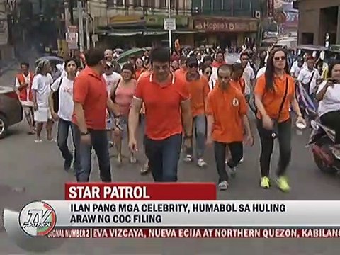 Ilan pang mga celebrity, humabol sa huling araw ng COC filing