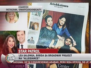 Lea Salonga, bibida sa broadway project na ""Allegiance""