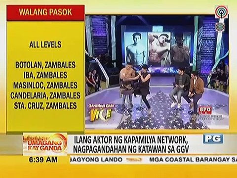 Ilang aktor ng Kapamilya Network, nagpagandahan ng katawan sa GGV