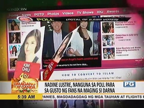 Nadine Lustre, nanguna sa poll para sa gusto ng fans na maging si Darna