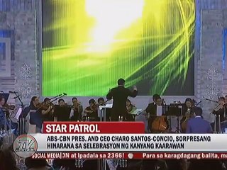 ABS-CBN Pres. and CEO Charo Santos-Concio, sorpresang hinarana sa selebrasyon ng kanyang kaarawan