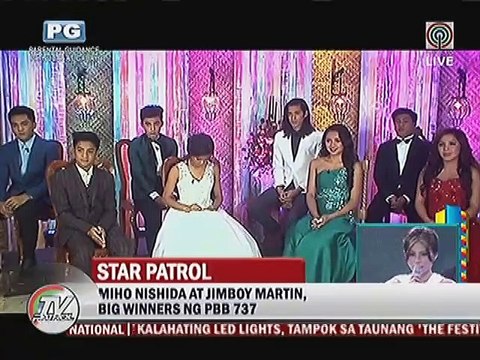 Miho Nishida at Jimboy Martin, big winners ng PBB 737