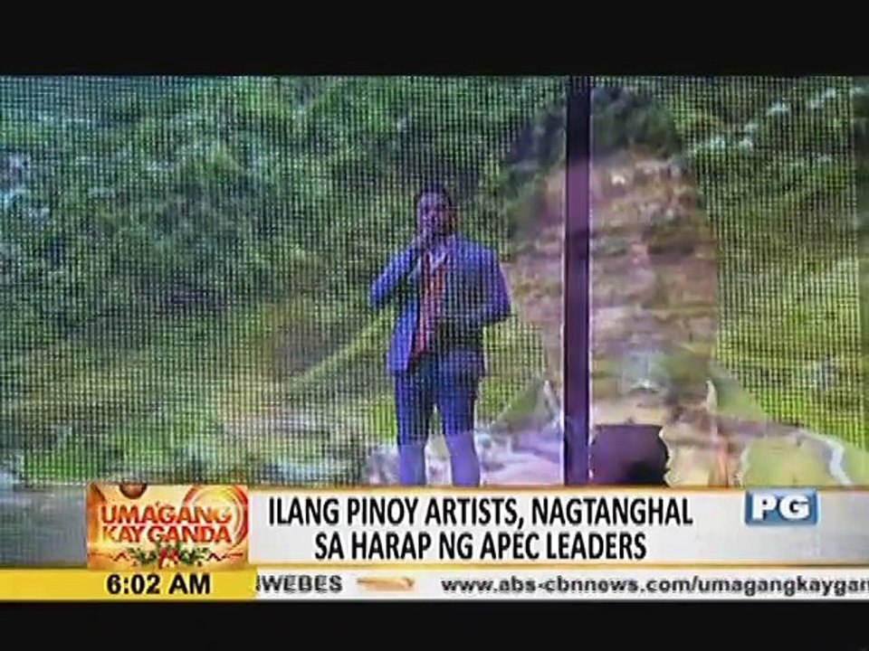 Ilang Pinoy artists, nagtanghal sa harap ng APEC Leaders