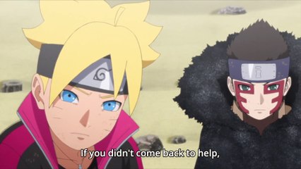 Sasuke saves Boruto & Shinki against Urachiki