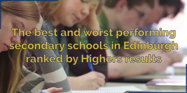 Secondary school - The best and worst performing secondary schools in Edinburgh ranked by Highers results