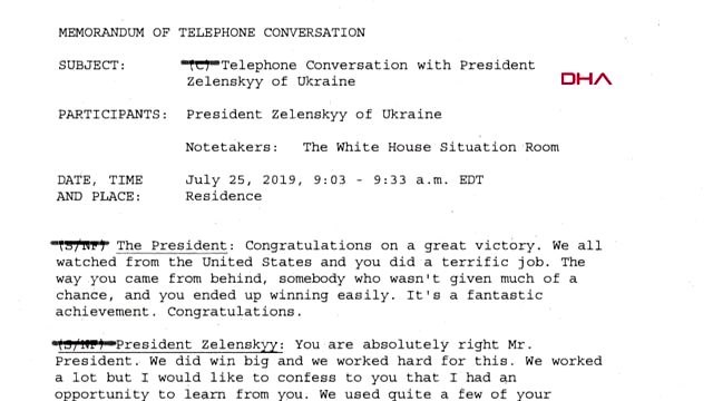Beyaz saray, trump-zelenskiy görüşmesinin transkriptini yayınladı