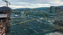Timelapse shows Canadian construction site filled with concrete over seven-hour period