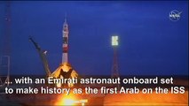 Soyuz rocket carrying Emirati blasts off for ISS